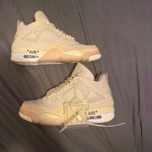 Off-White × Wmns Air Jordan 4 Sp"Sail'
